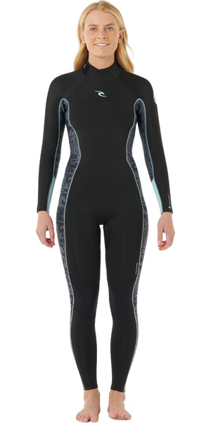 2025 Rip Curl Mujer Dawn Patrol 4/3mm Back Zip Neopreno 163WFS - Mint